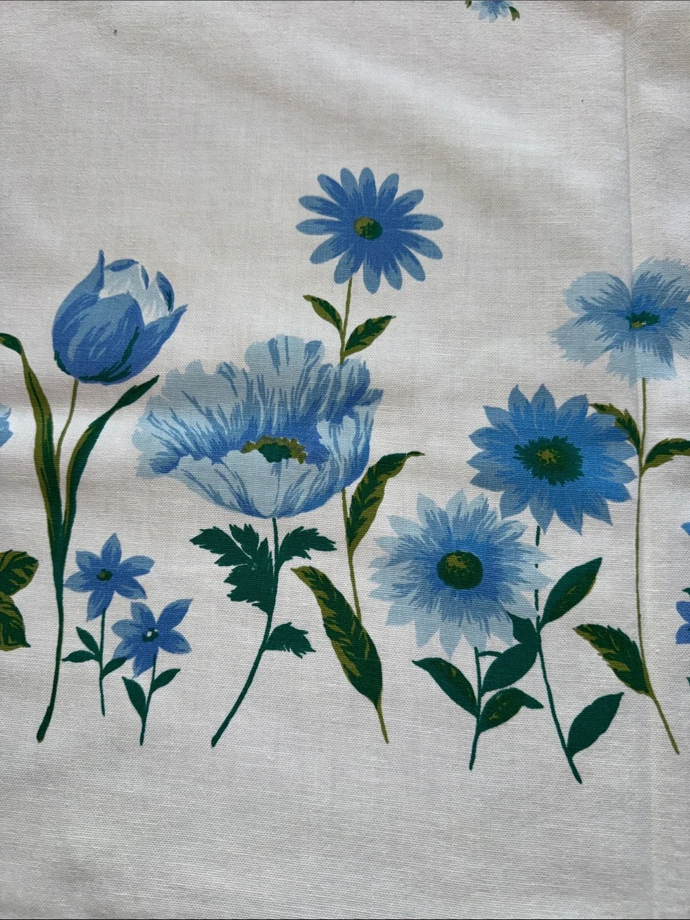 Vintage blue floral